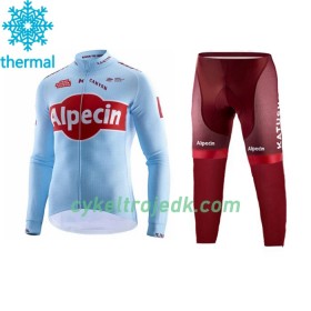 Cykeltøj Langærmet Vinter + Cykelbuks Lang 2019 Team Katusha Alpecin N001